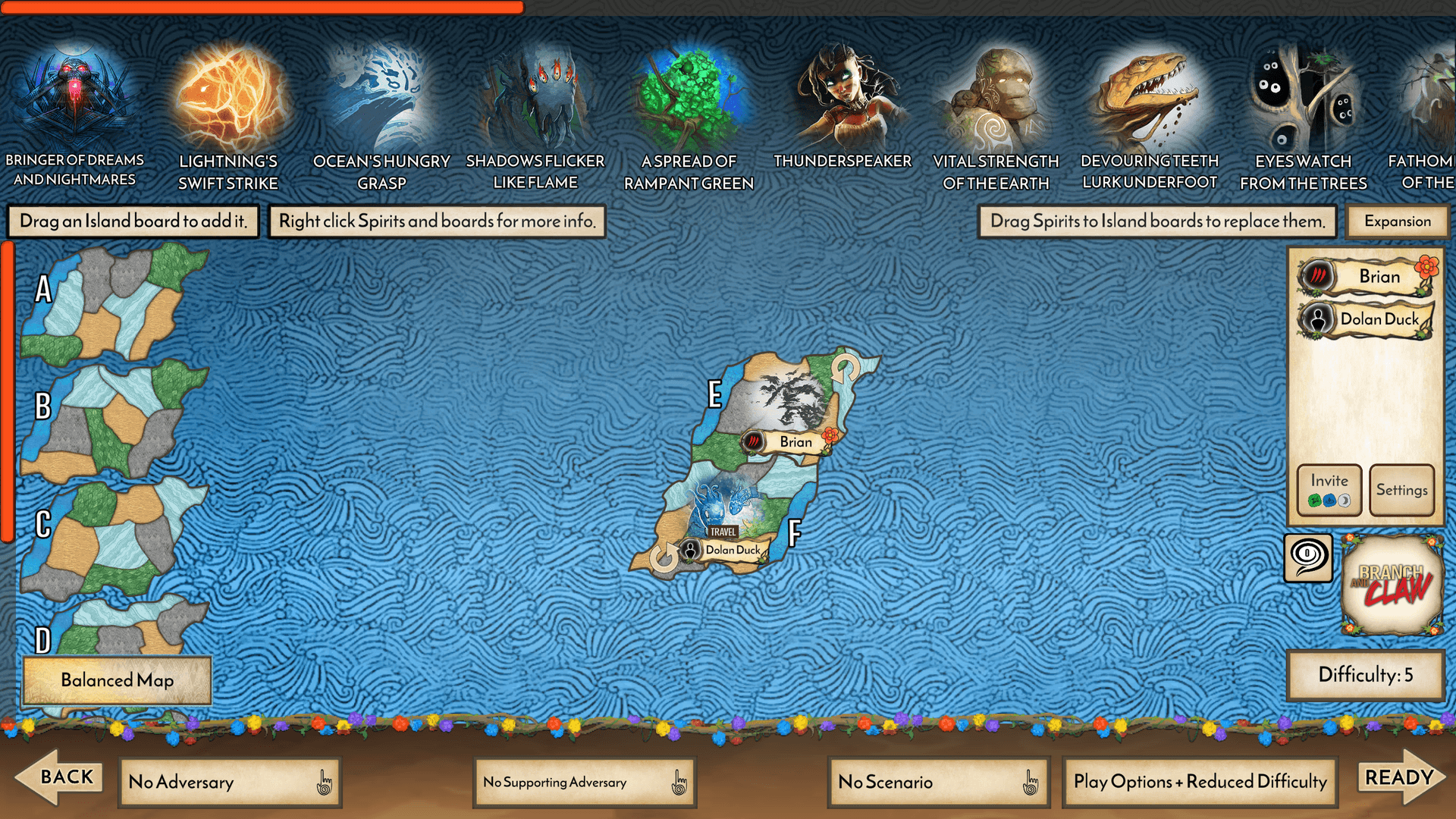 Spirit Island Multiplayer Monitor